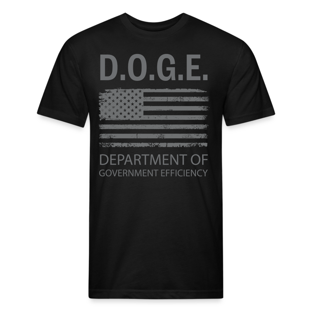 DOGE, Department of Government Efficiency Fitted Cotton/Poly T-Shirt by Next Level - black