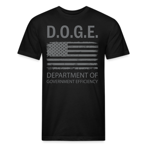 DOGE, Department of Government Efficiency Fitted Cotton/Poly T-Shirt by Next Level - black