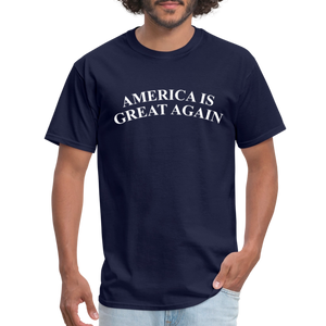 America Is Great Again Unisex Classic T-Shirt - navy