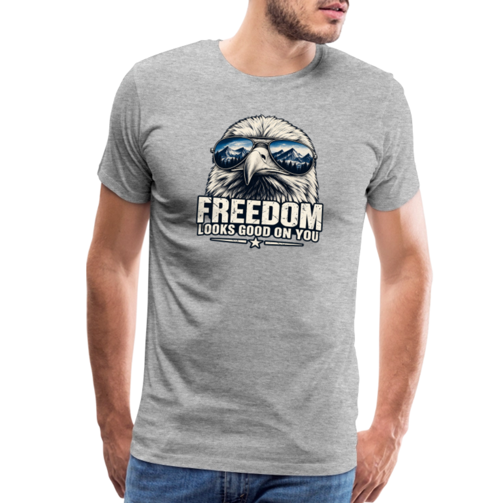 Freedom Looks Good on You Premium T-Shirt - heather gray