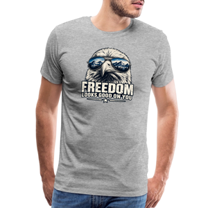 Freedom Looks Good on You Premium T-Shirt - heather gray