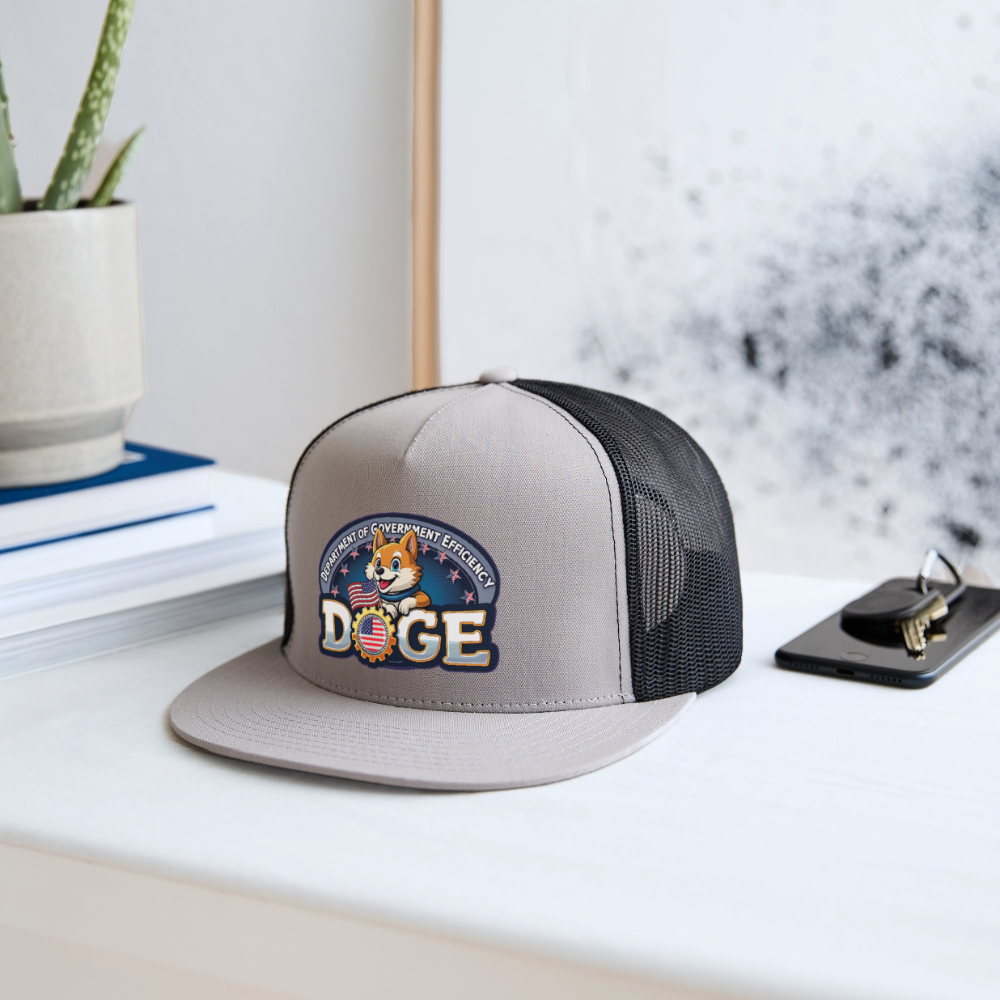 DOGE Trucker Hat - gray/black