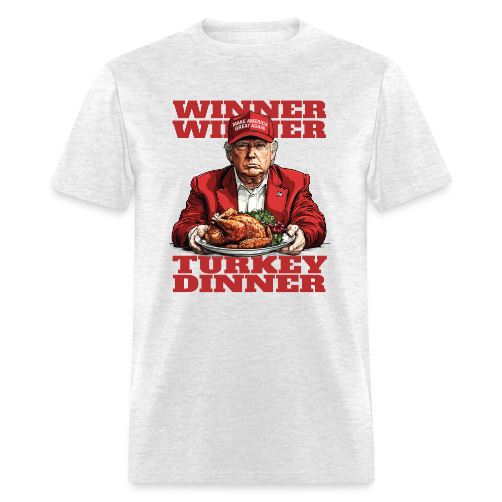 Donald Trump - Winner Winner Turkey Dinner Thanksgiving Classic T-Shirt - light heather gray