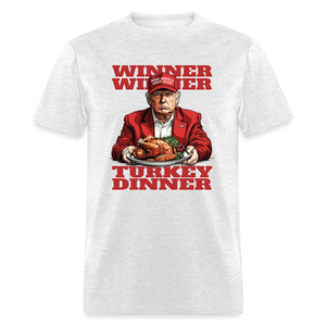 Donald Trump - Winner Winner Turkey Dinner Thanksgiving Classic T-Shirt - light heather gray