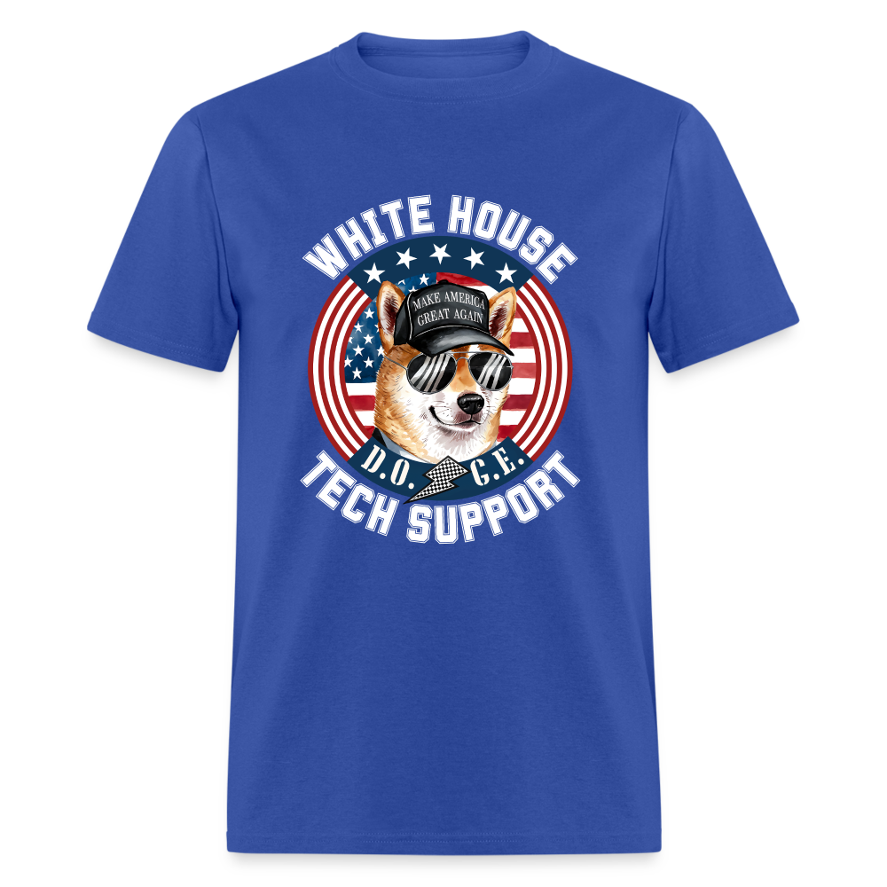 DOGE - 	 White House Tech Support Unisex Classic T-Shirt - royal blue