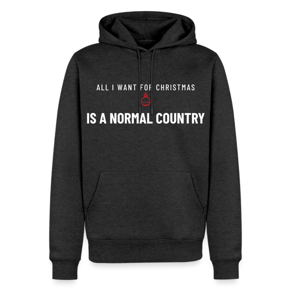 All I Want for Christmas Is a Normal Country Men’s Premium Hoodie - heather anthracite