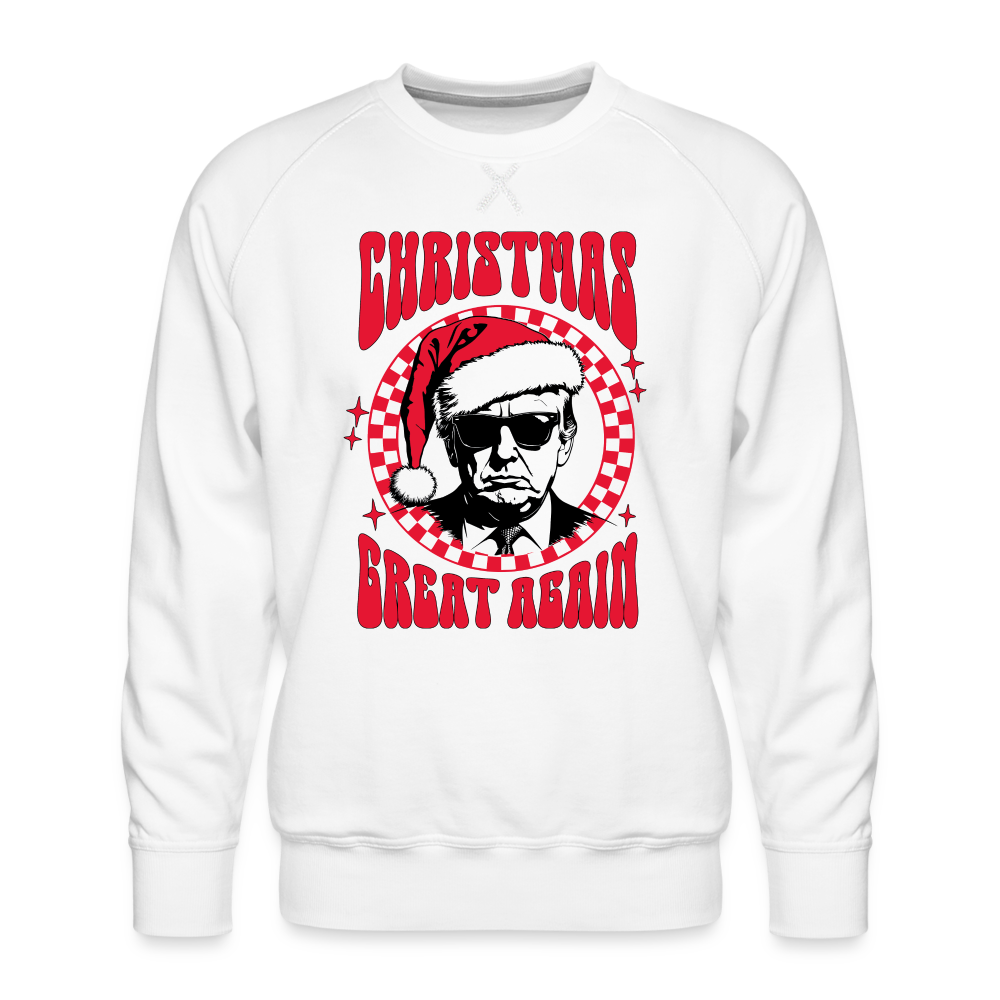 Christmas Great Again Men’s Premium Sweatshirt - white