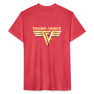 Trump/Vance Fitted Cotton/Poly T-Shirt by Next Level - heather red