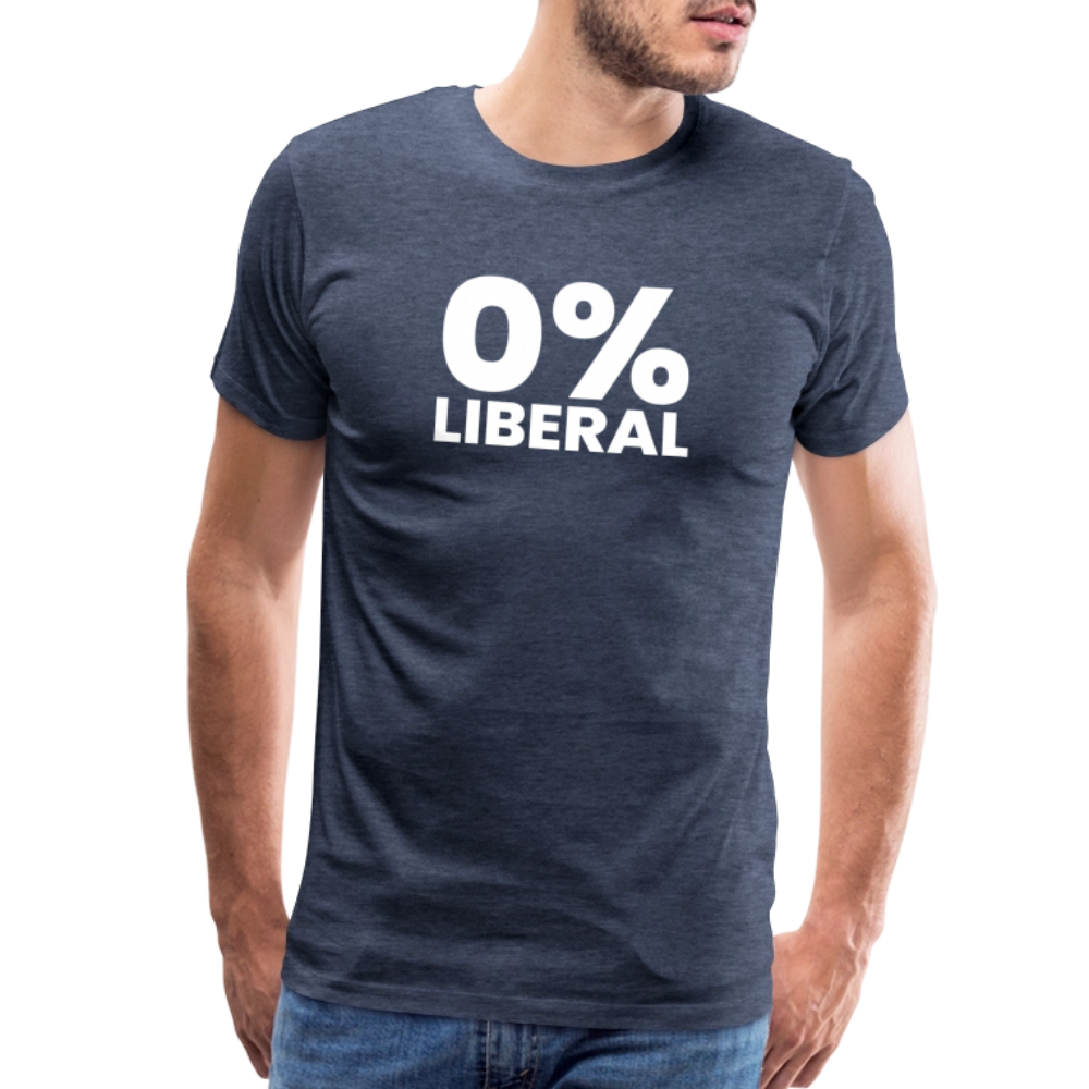 0% Liberal Men's Premium T-Shirt - heather blue