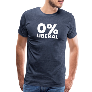 0% Liberal Men's Premium T-Shirt - heather blue