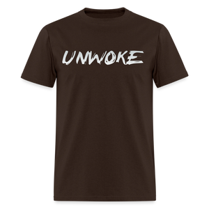 UNWOKE - Anti Woke Classic T-Shirt - brown