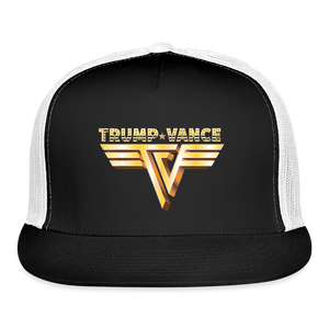 Trump/Vance Trucker Hat - black/white