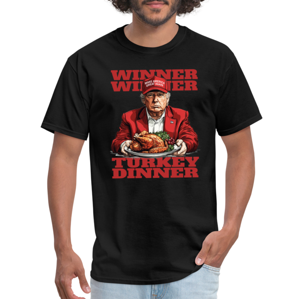 Donald Trump - Winner Winner Turkey Dinner Thanksgiving Classic T-Shirt - black