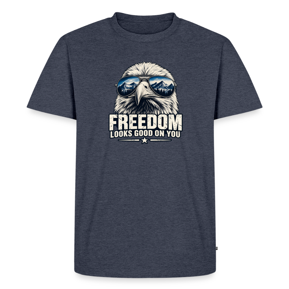 Freedom Looks Good on You Premium T-Shirt - heather denim 