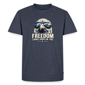Freedom Looks Good on You Premium T-Shirt - heather denim 