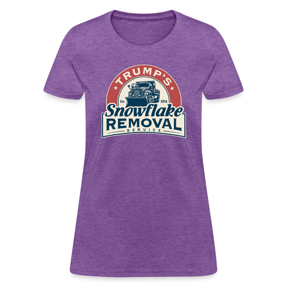 Trump's Snowflake Removal Service Women's T-Shirt - purple heather