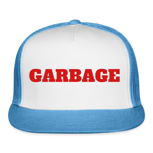 Garbage Trucker Hat - white/blue