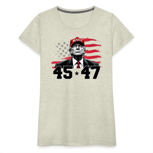 45 47 Trump Women’s Premium T-Shirt - heather oatmeal