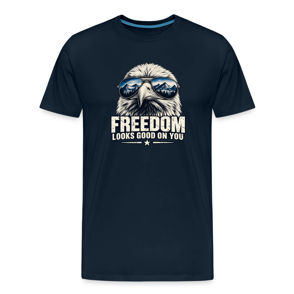 Freedom Looks Good on You Premium T-Shirt - deep navy