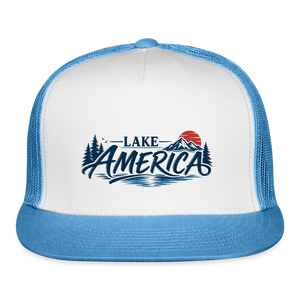 Lake America Trucker Hat - white/blue