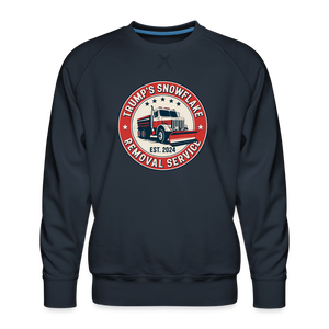 Trump's Snowflake Removal Service (Retro 2024) Men’s Premium Sweatshirt - navy