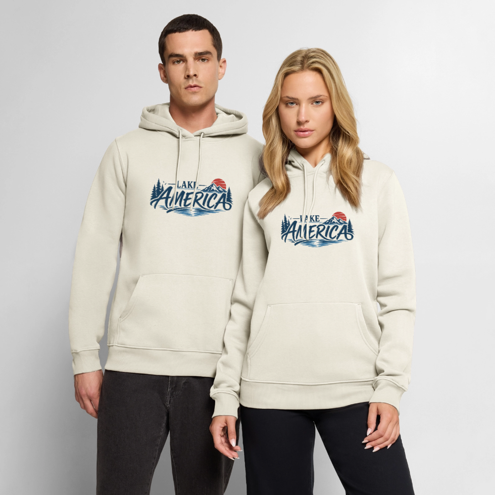 Lake America Men’s Premium Hoodie - off white