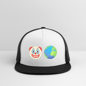 Clown World Trucker Hat - white/black