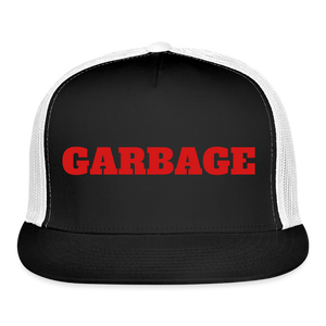 Garbage Trucker Hat - black/white