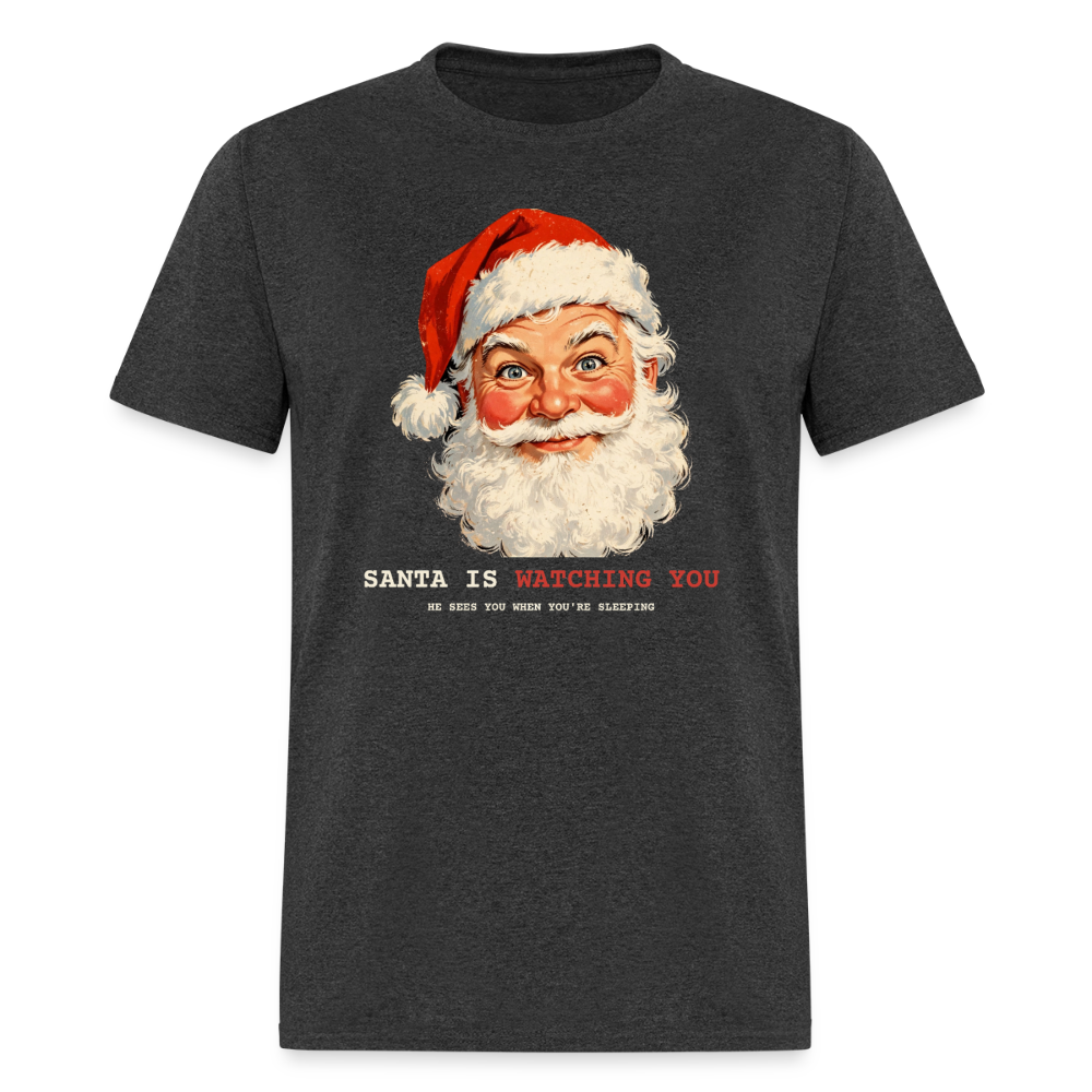 Santa Is Watching You Classic T-Shirt - heather black