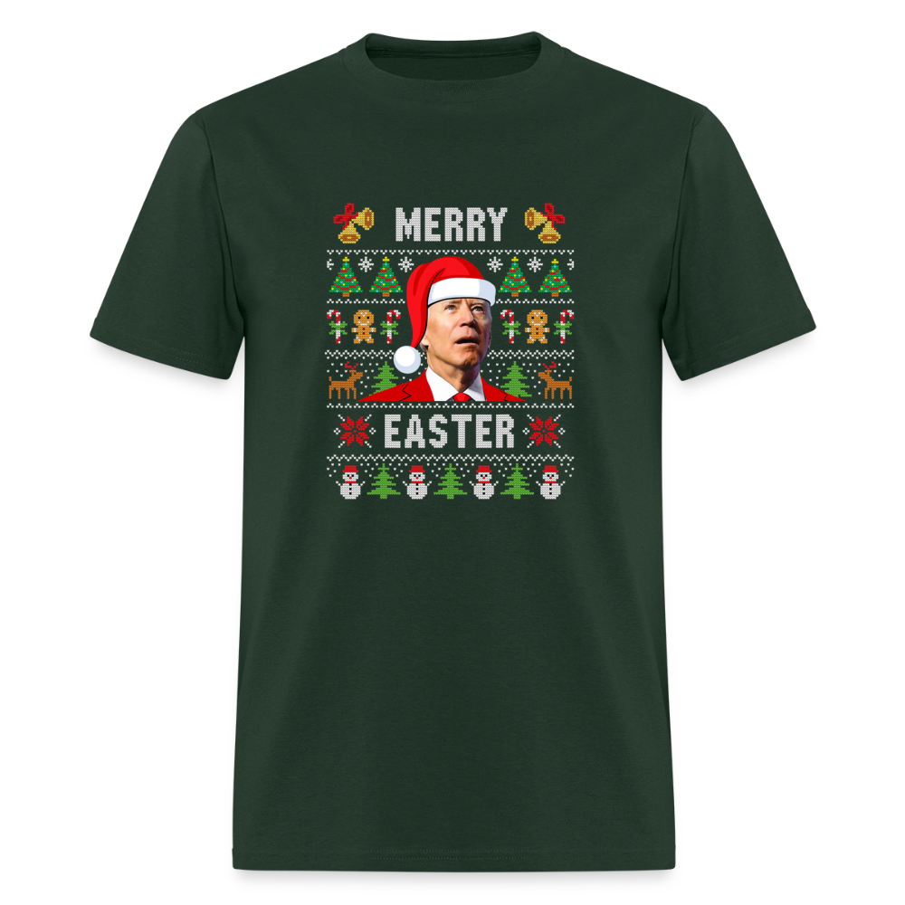 Funny Joe Biden Christmas Classic Men's T-Shirt - forest green