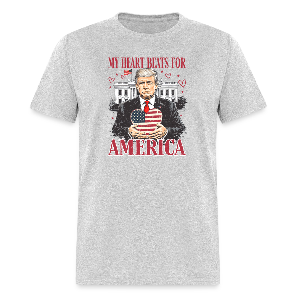 Trump Valentine's Day Unisex Classic T-Shirt - heather gray