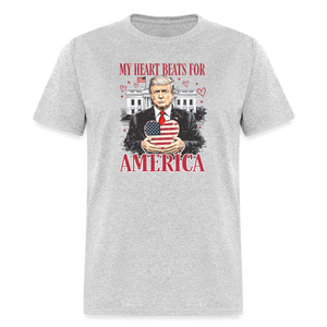 Trump Valentine's Day Unisex Classic T-Shirt - heather gray