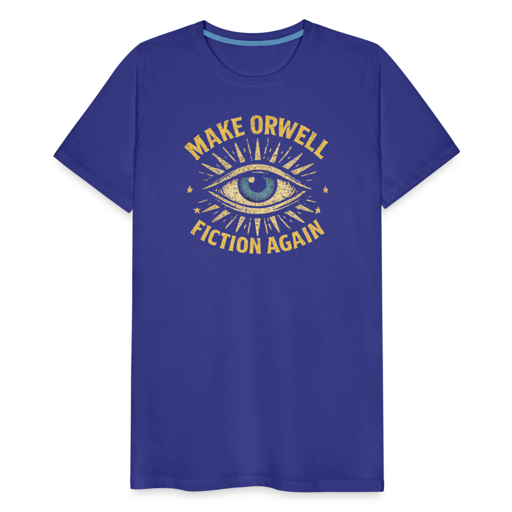 Make Orwell Fiction Again Men's Premium T-Shirt - royal blue
