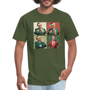 Trump Christmas Unisex Classic T-Shirt - military green