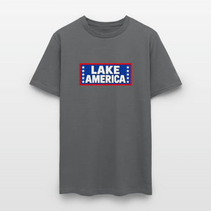 Lake America T-Shirt Men's T-Shirt - charcoal