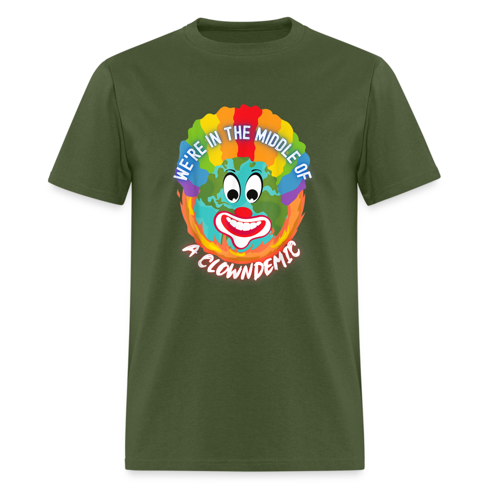 We're in the Middle of a Clowndemic Funny Classic T-Shirt - military green