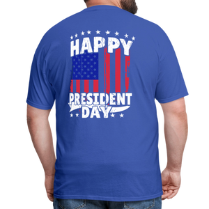 Happy President Day (Back Print) Unisex Classic T-Shirt - royal blue