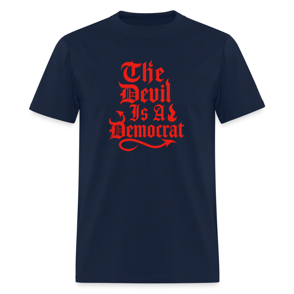 The Devil Is A Democrat T-Shirt - navy