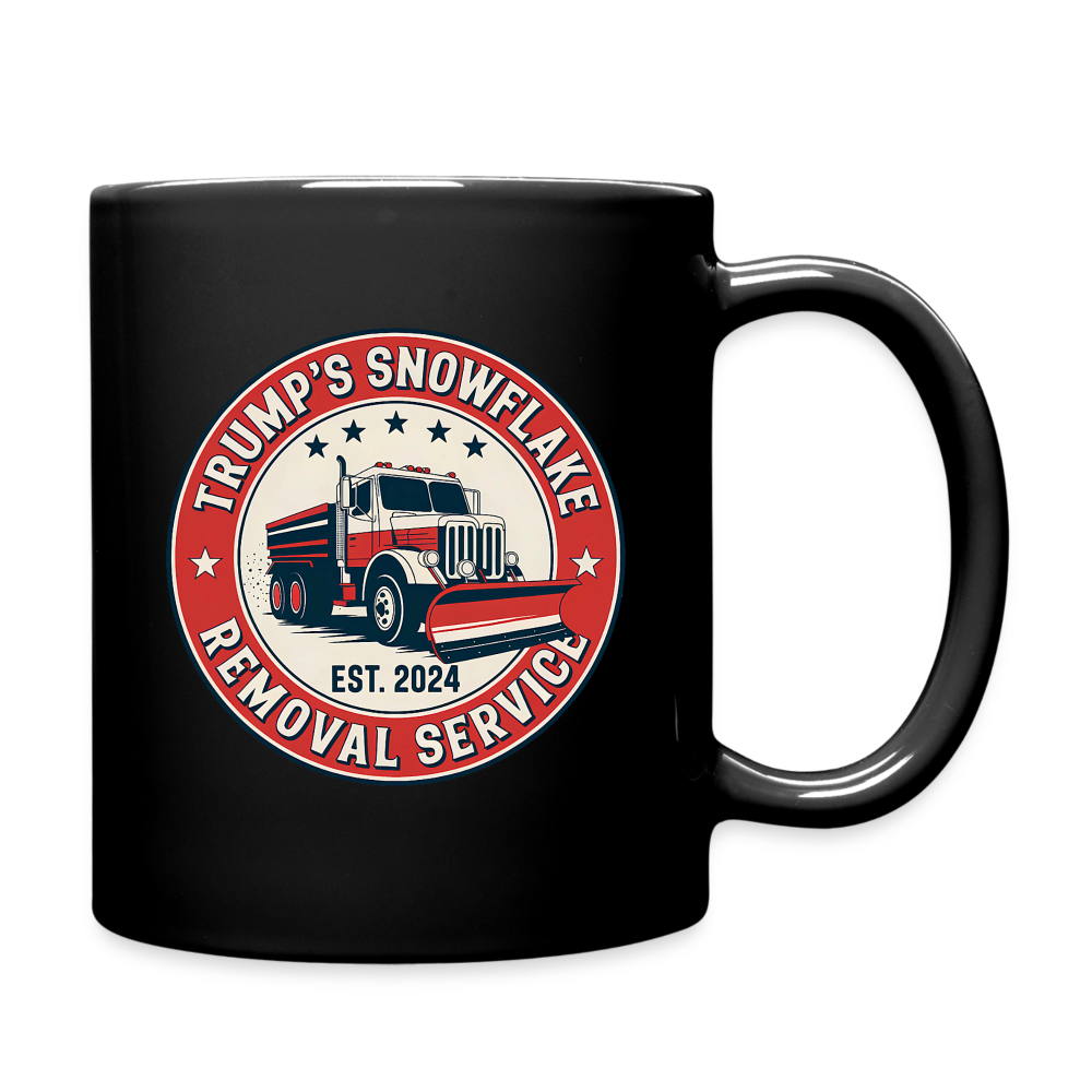 Trump's Snowflake Removal Service (Retro 2024) Full Color Mug - black