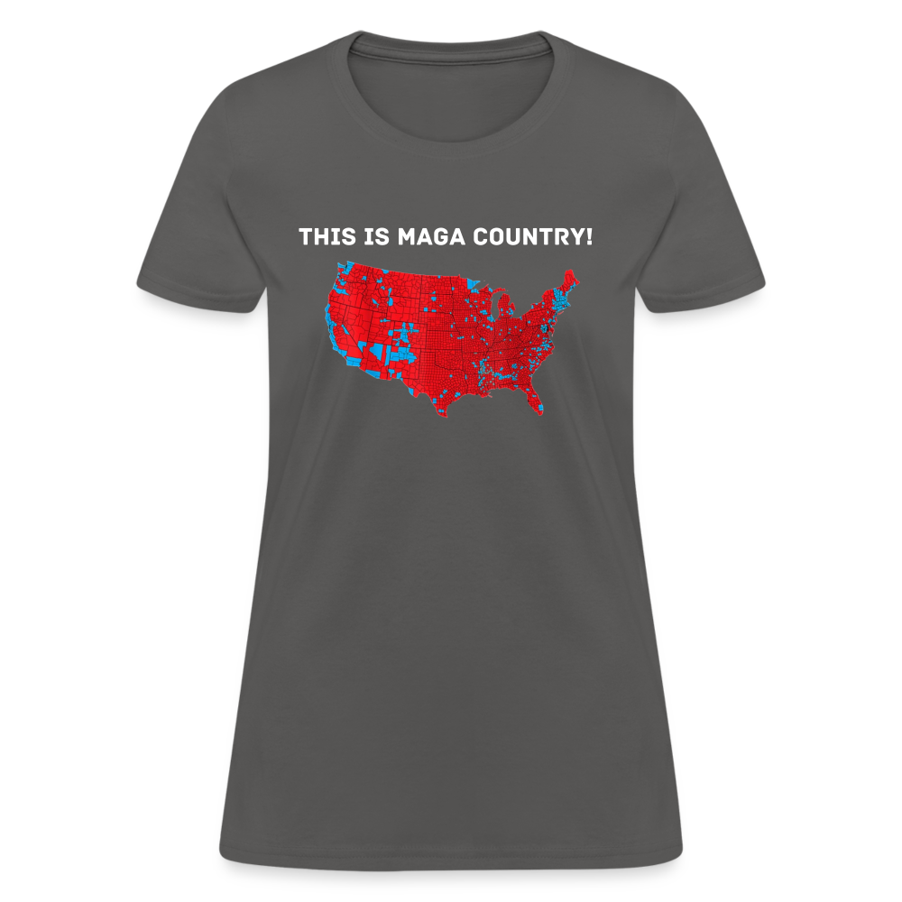 This Is MAGA Country Women's T-Shirt - charcoal