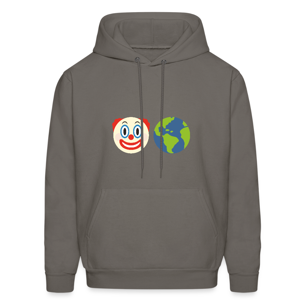 Clown World Men's Hoodie - asphalt gray