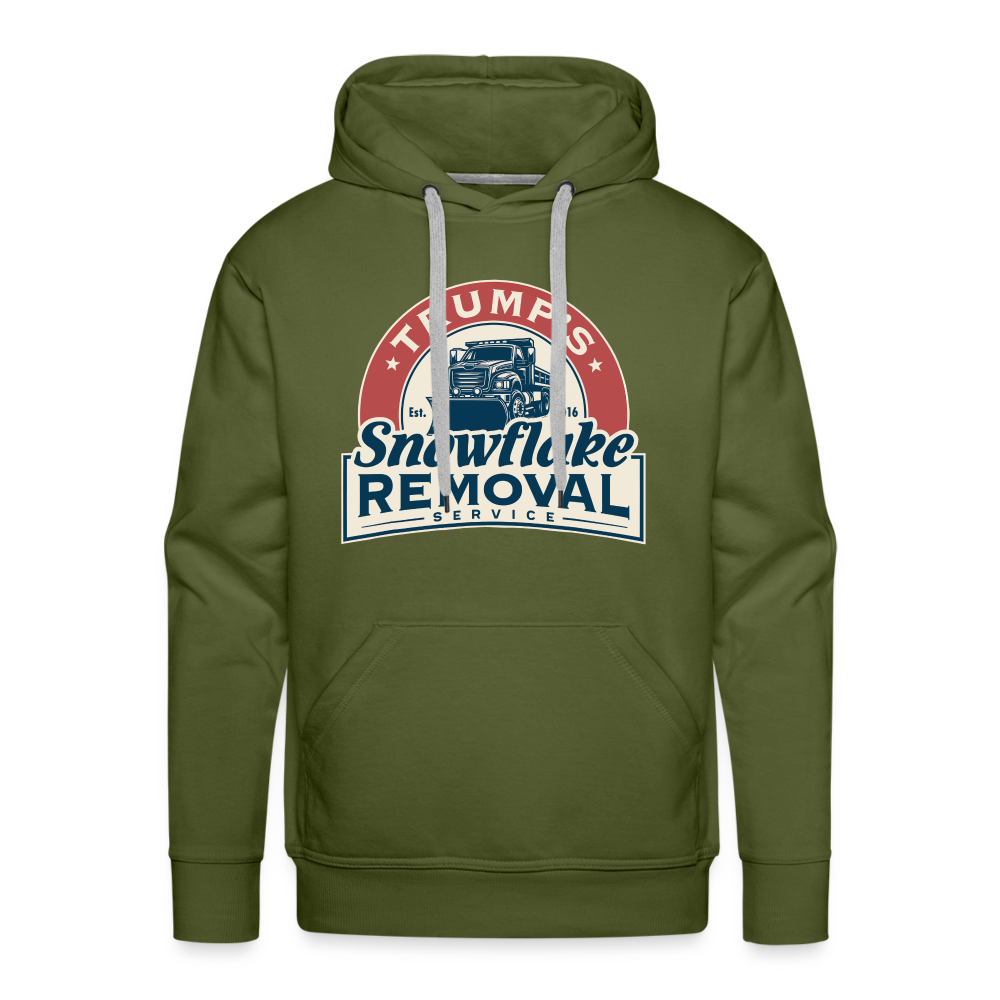 Trump's Snowflake Removal Service Men’s Premium Hoodie - olive green