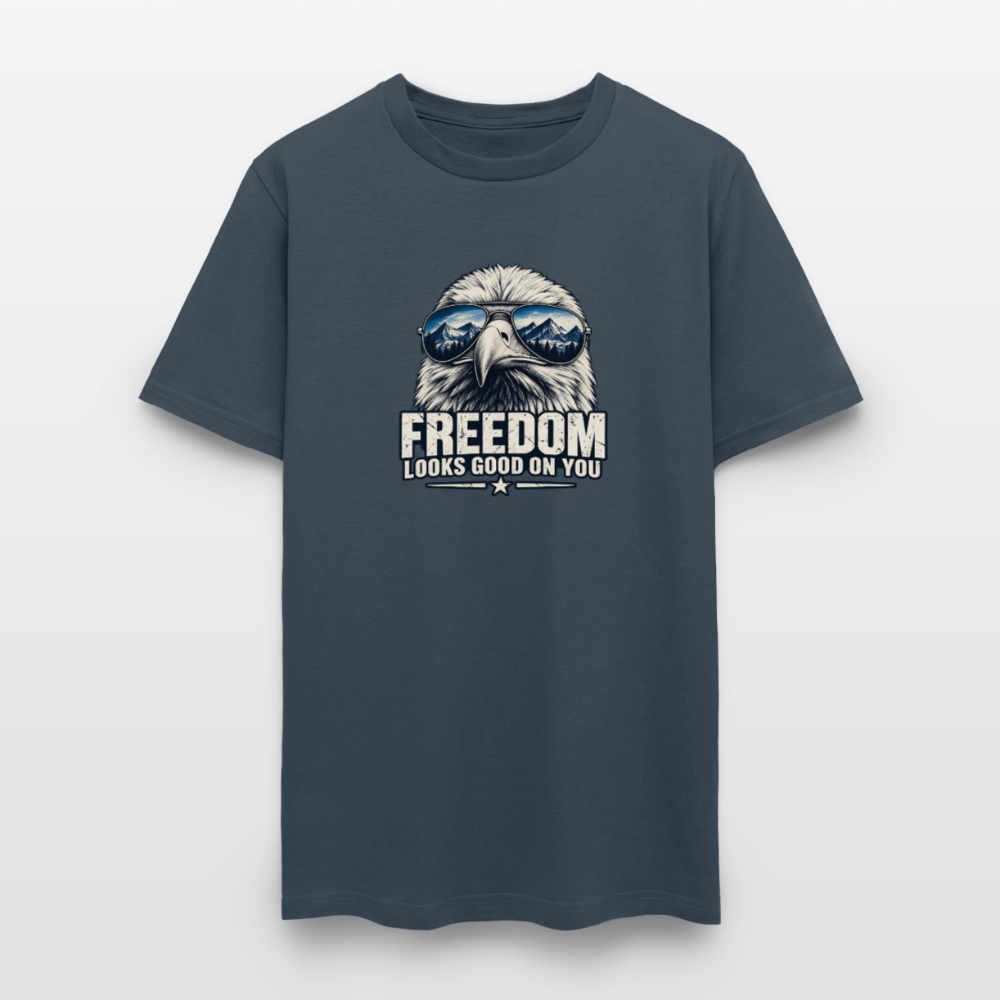 Freedom Looks Good on You Classic T-Shirt -  blue dusk