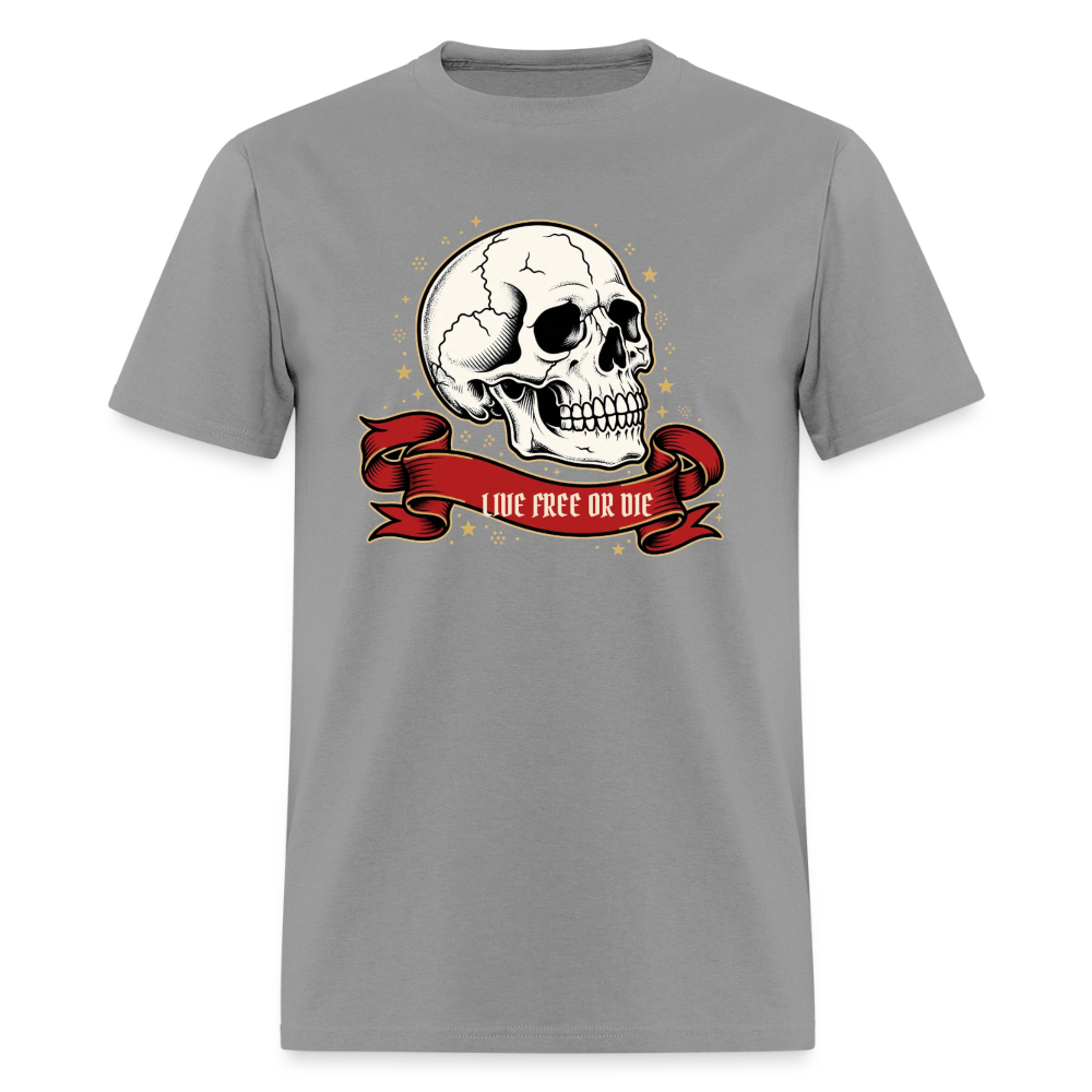 Live Free or Die Skull Classic T-Shirt - rock