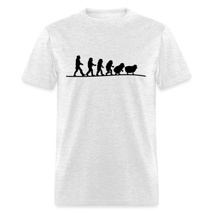 Human Evolution to Sheep Classic T-Shirt - light heather gray