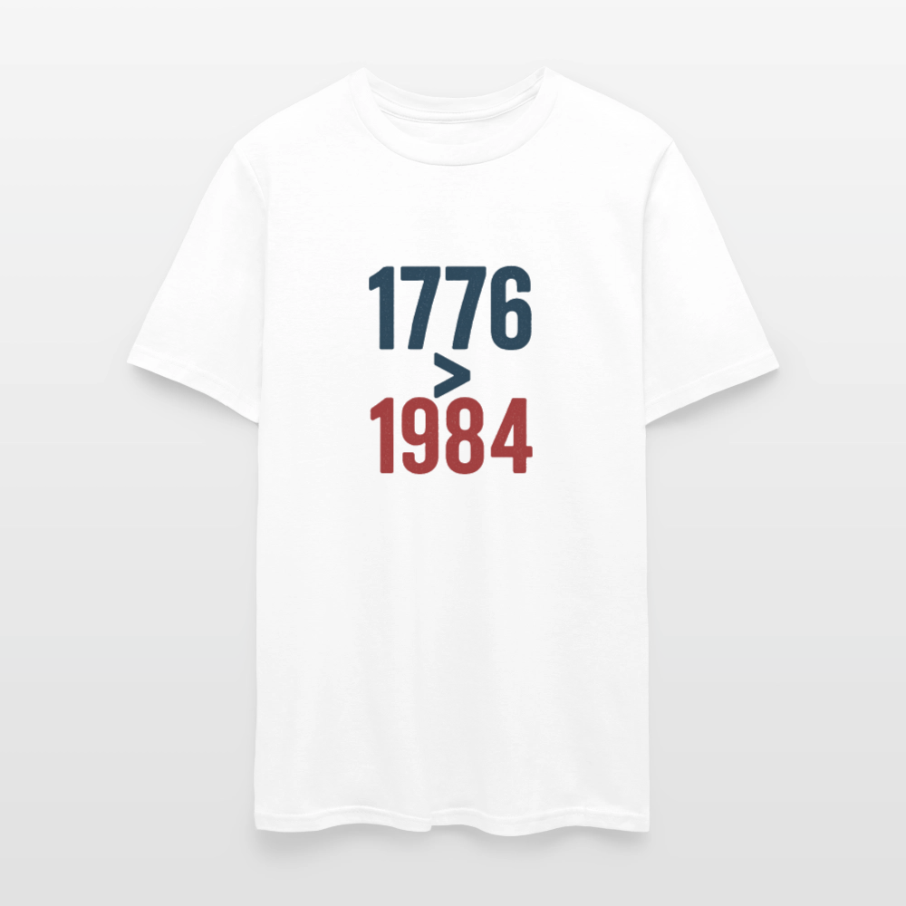 1776 > 1984 Men's T-Shirt - white