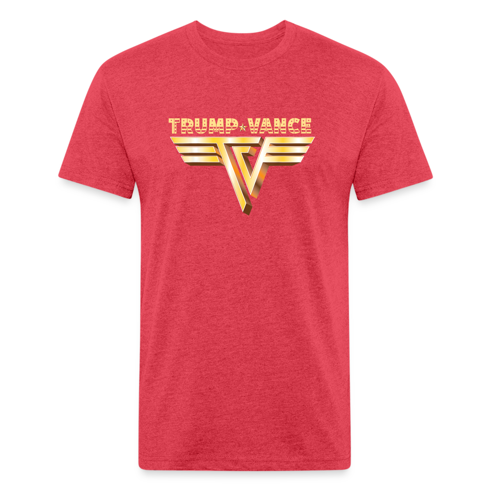 Trump/Vance Fitted Cotton/Poly T-Shirt by Next Level - heather red