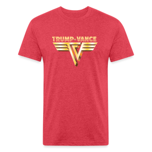 Trump/Vance Fitted Cotton/Poly T-Shirt by Next Level - heather red