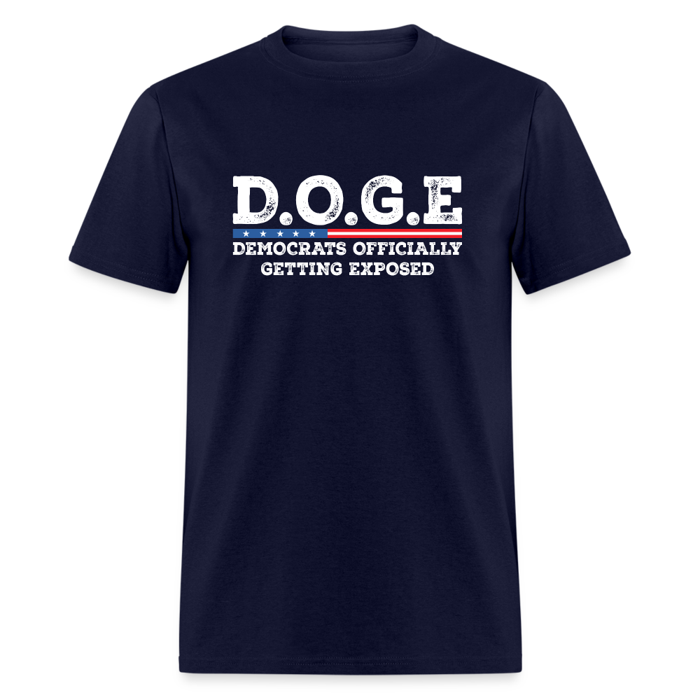 D.O.G.E Democrats Officially Getting Exposed Unisex Classic T-Shirt - navy