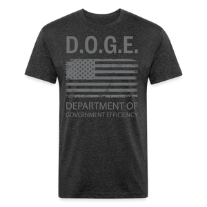 DOGE, Department of Government Efficiency Fitted Cotton/Poly T-Shirt by Next Level - heather black